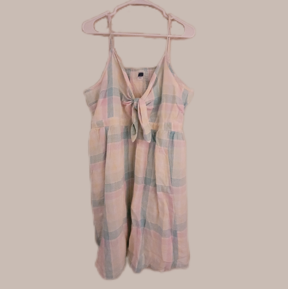 Pastel Plaid Easter Dress Old Navy Plus Size XXL
